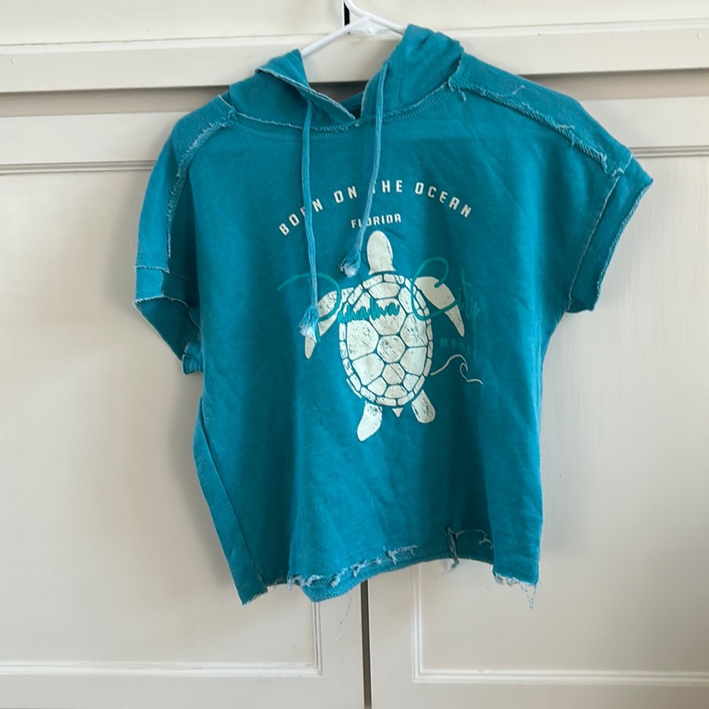 cropped u.s apparel hoodie